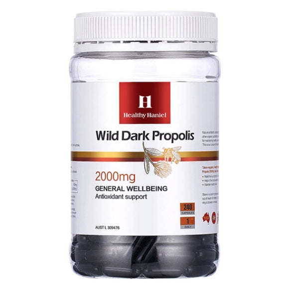 Healthy Haniel Wild Dark Propolis 2000mg 240 Capsules